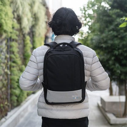 Mochila U2 Negro Con Gris Claro