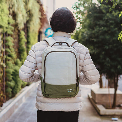 Mochila U2 Verde con Celeste
