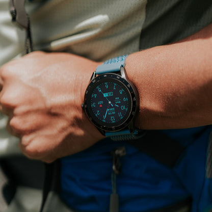Pulsera T7 y T8 velcro azul