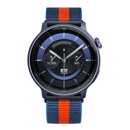 RELOJ T8 AZUL + PULSERA VELCRO AZUL NARANJA