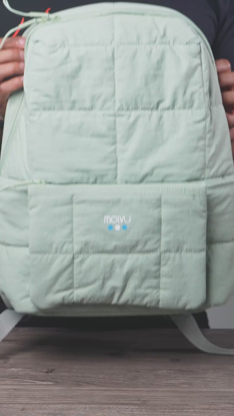 Review Mochila U8 Puff Verde Menta