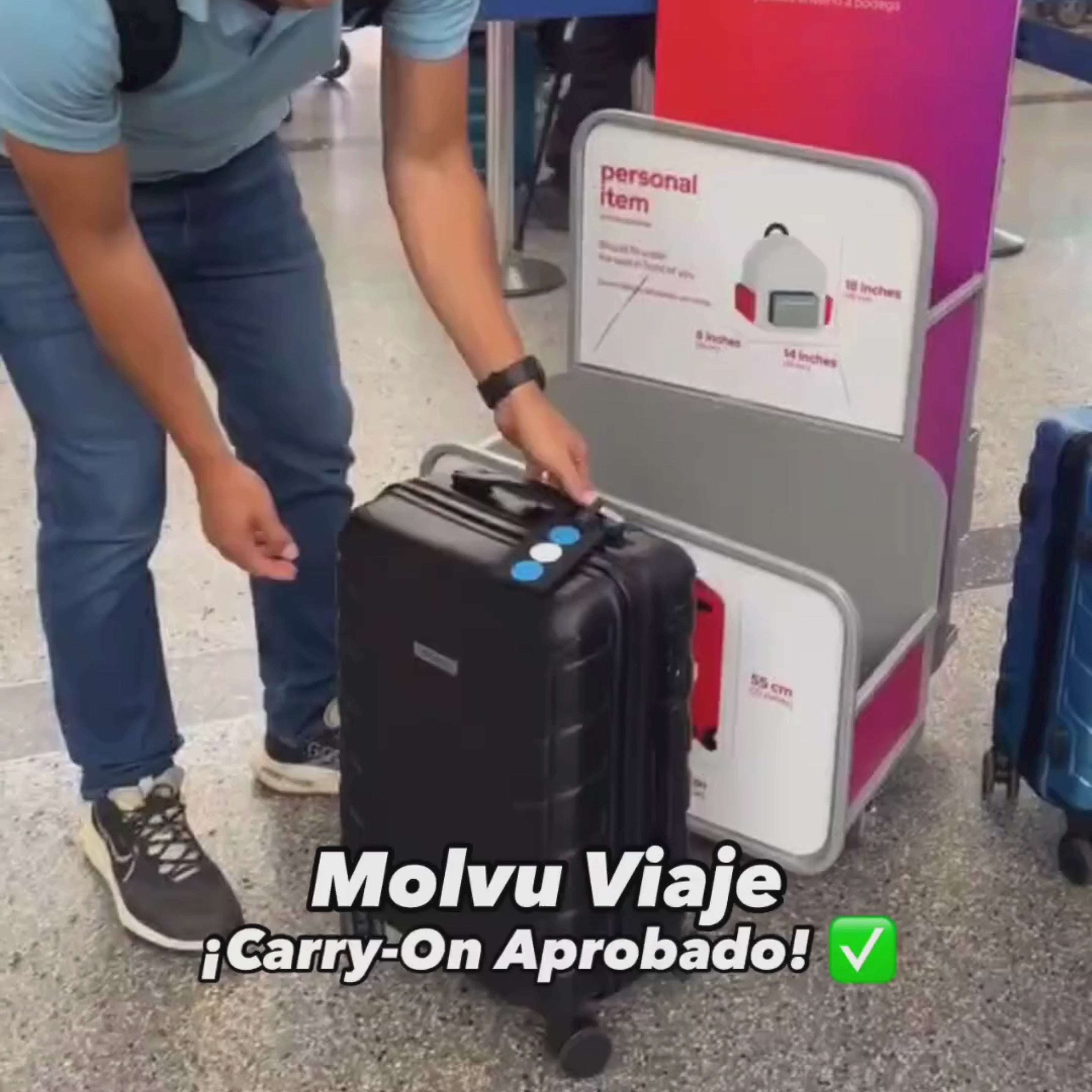 Maleta Viaje 20 (carry on) gris