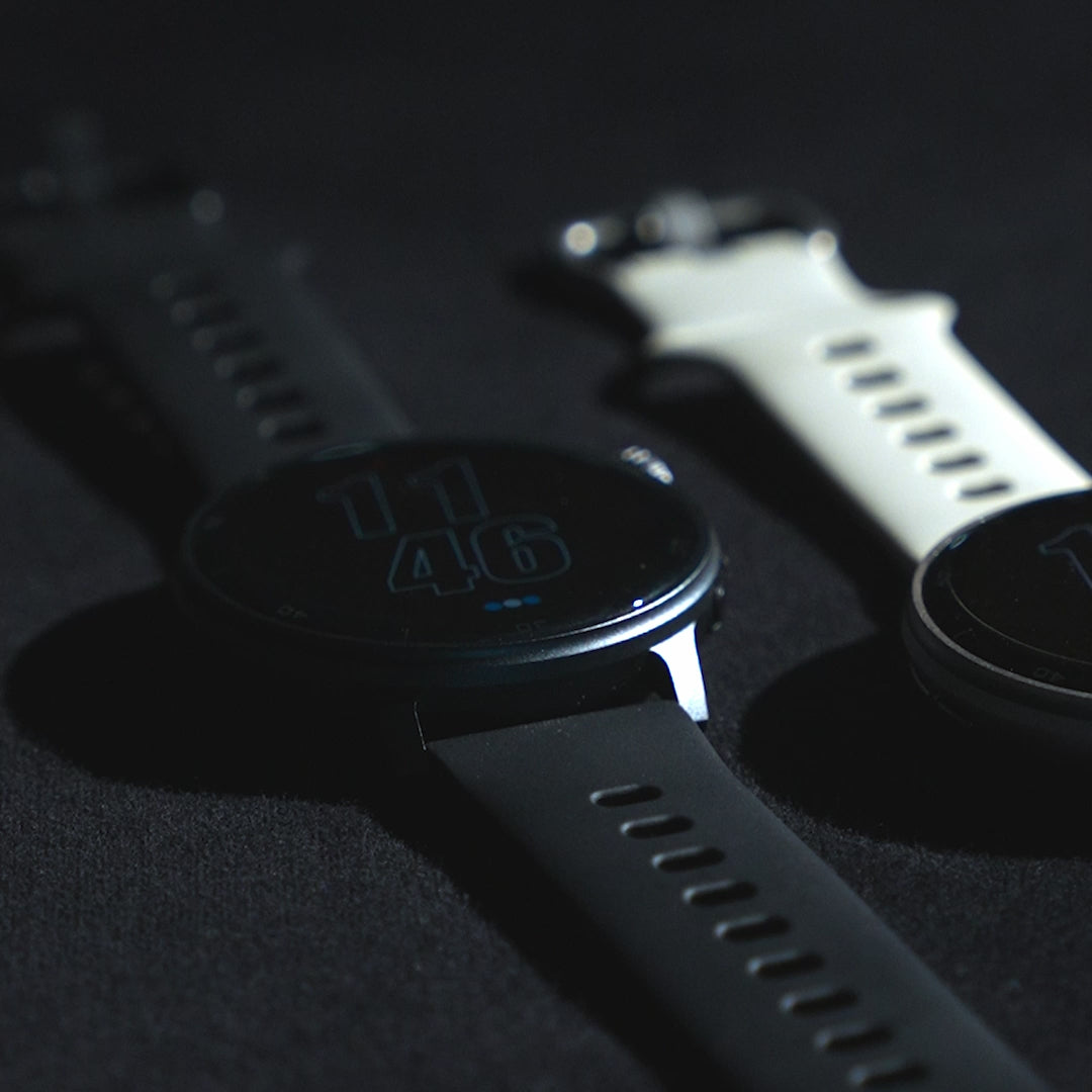 RELOJ T8 AZUL + PULSERA VELCRO NEGRO CON ORILLA NARANJA